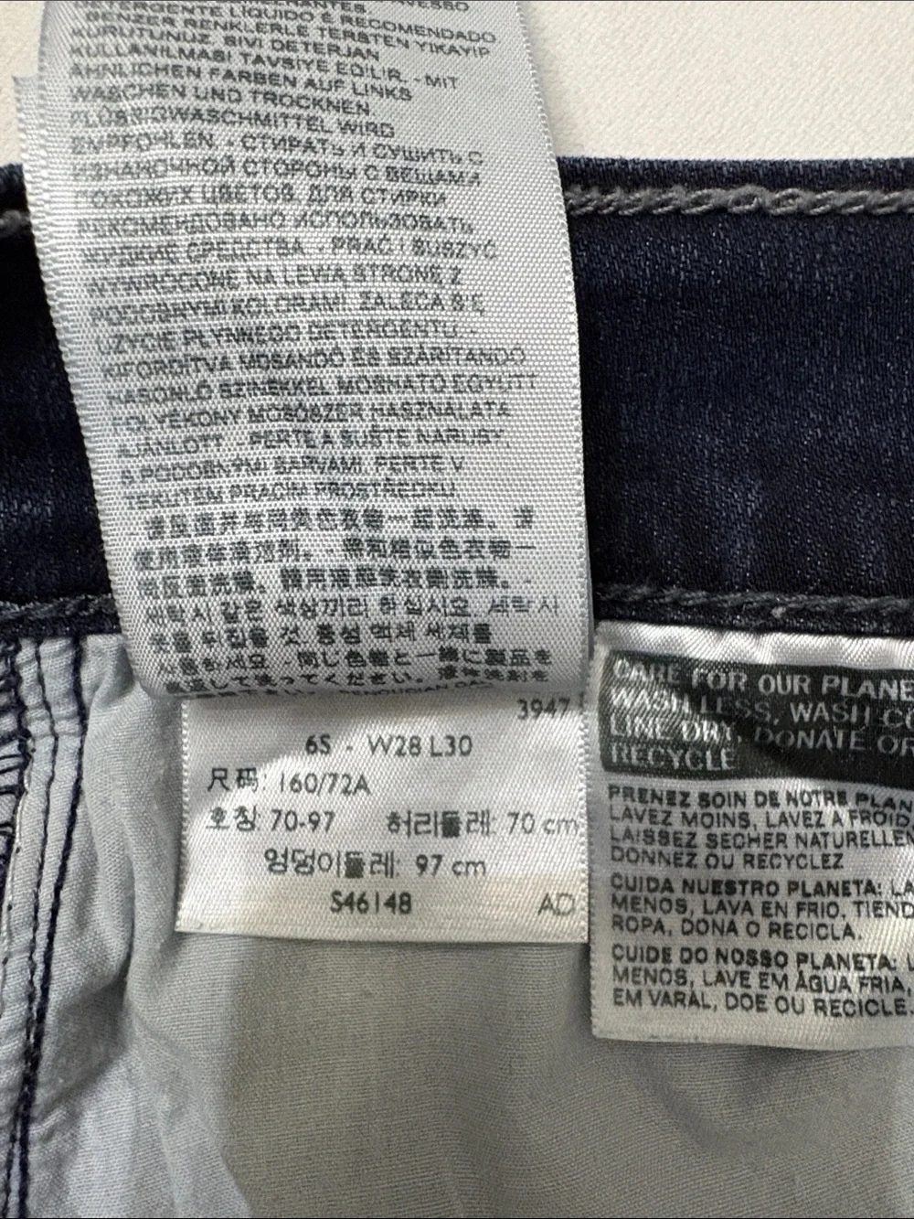 Levi's Dark Blue Straight Leg Women's Jeans